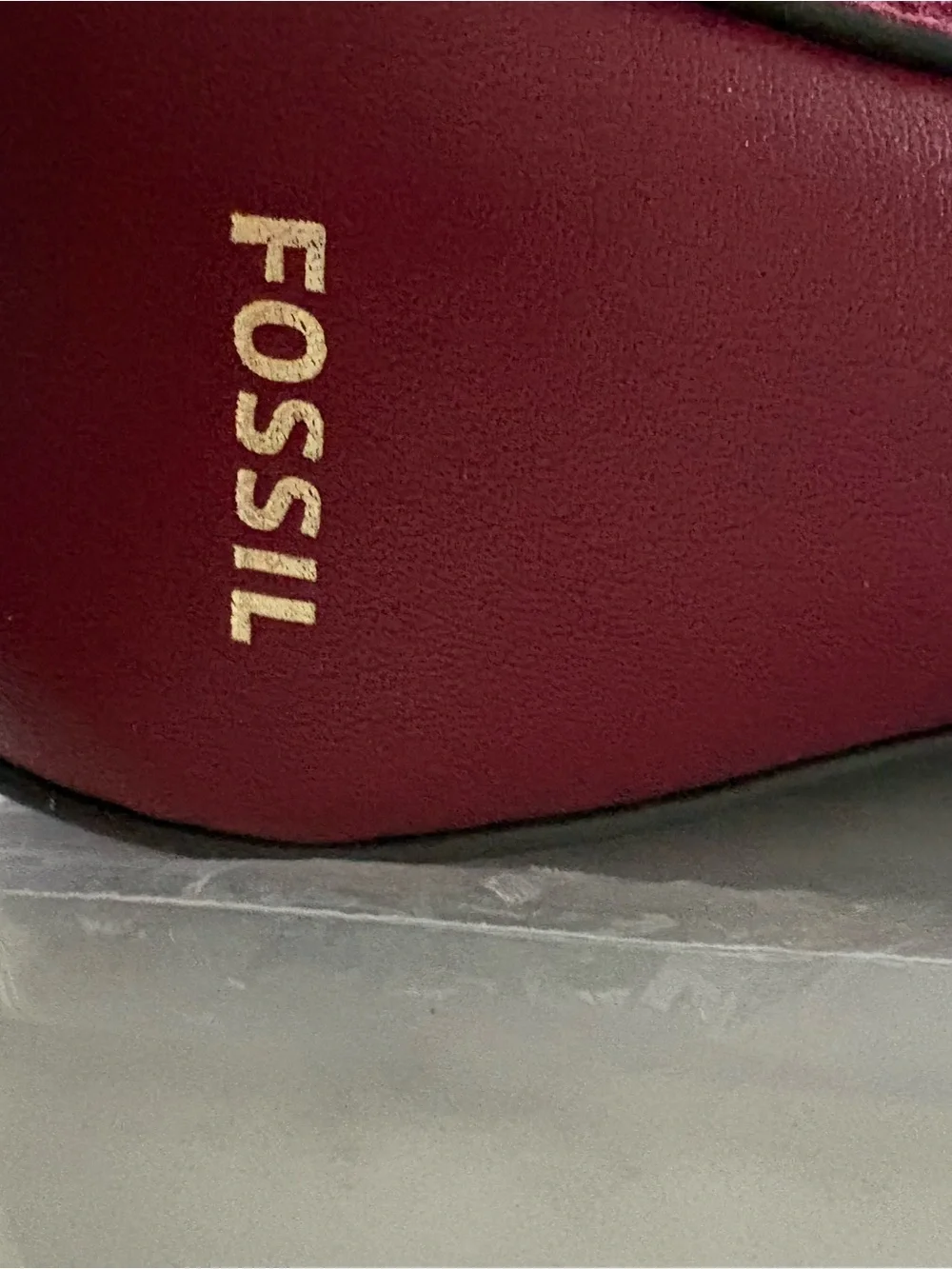 Fossil, Farrah red velvet crossbody, NWT